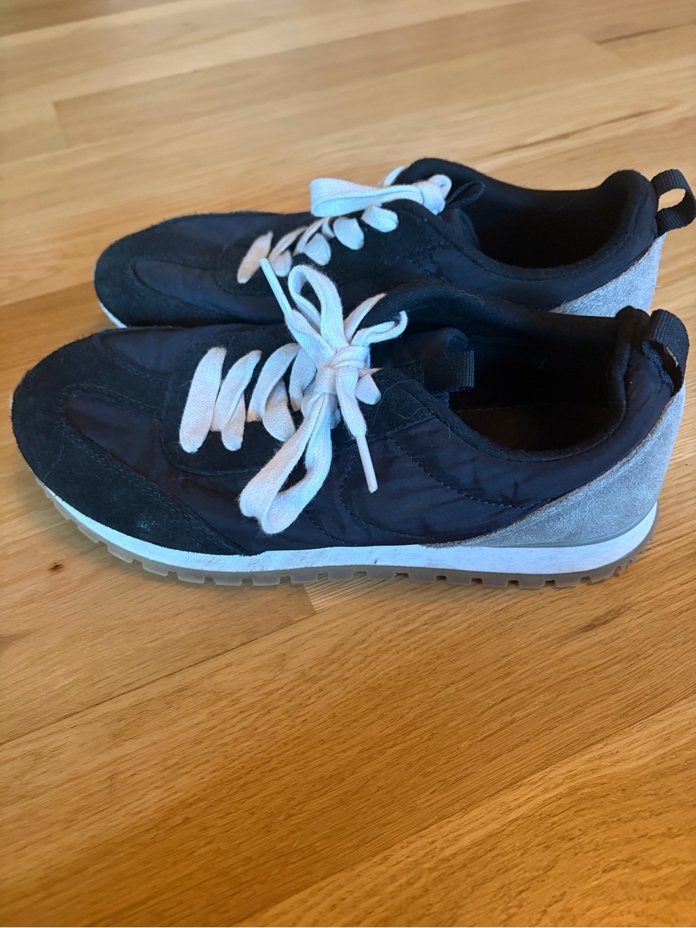 Cat & Jack Black and Gray Kids Sneakers with White Laces